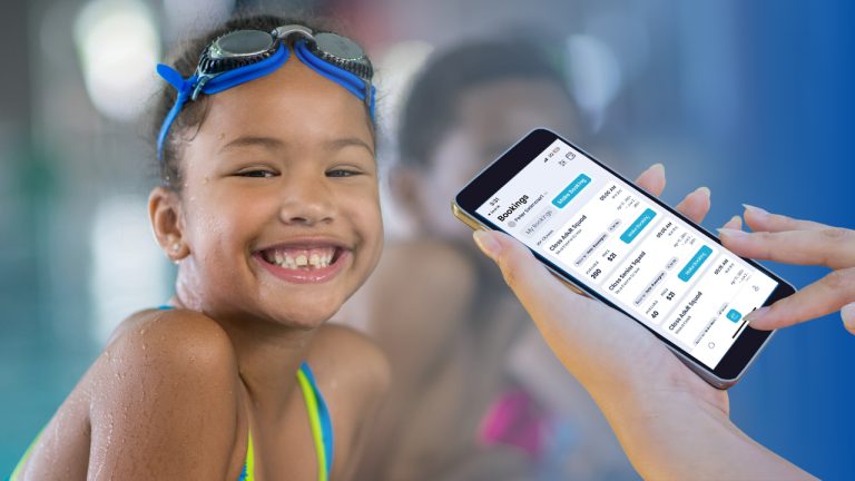 Online bookings made at a swim school